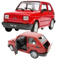 AUTO MODEL METALOWY MALUCH FIAT 126P SKALA 1:21 DUŻY XXL KOLEKCJONERSKI PRL