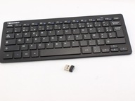 TECKNET X315 mała bezprzewodowa klawiatura membranowa szaro czarna AZERTY