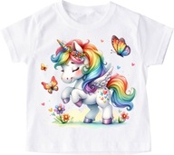 T-shirt koszulka dziecięca z unicornem roz 104