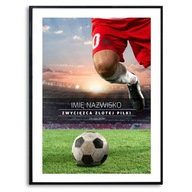 Plagát 140x100 cm pre futbalistu Vaše fotografie Váš Text SPRIEVODCA