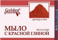 Golden Pharm Kockované mydlo s červeným ílom 70g