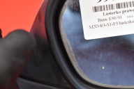 mirror right silver EU BMW E90/91 04-10 5 PIN