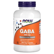 GABA 500mg s vitamínom B6 200 kapsúl NOW Foods