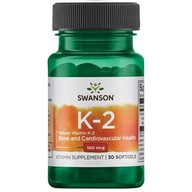 SWANSON NATURALNA WITAMINA K2 100 MK-7 TĘTNICE 30k