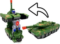 Tank robot sa mení svieti jazdí zvuk vojenské vozidlo