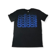 Koszulka t-shirt dla chłopca czarny Adidas L 14/16