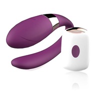 Párový vibrátor V-Vibe Purple na diaľkové ovládanie, USB nabíjací, 7 režimo