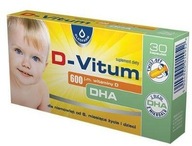 D-Vitum 600 j.m. witaminy D DHA 30 kapsułek