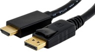 Kabel DisplayPort DP do HDMI 3m Konwerter