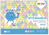 Blok Wycinanka Pastel A4 10 ark 100g Happy Color zeszyt papierów kolorowych