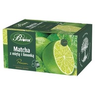 BiFix Herbata matcha z miętą i limonką, 20x2g