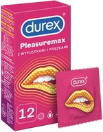 DUREX kondómy PLEASUREMAX s výstupkami a prúžkami 12 ks