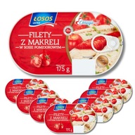 Filety z Makreli w Sosie Pomidorowym Konserwa Rybna USTKA 175g x8sztuk