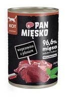 Mokra karma dla kota Pan Mięsko wieprzowina 0,4 kg