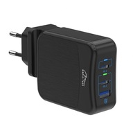 Media-Tech Zasilacz uniwersalny 65W 2x USB-C PD 1x