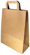 papierowa torba EKO brązowa szara 25x11x32cm/ 125