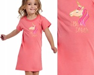 koszula nocna dla dziewczynki bawełniana TARO 3144 MILA unicorn # 110