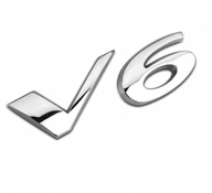 Emblém Nápis Známka Jaguar V6 Chróm