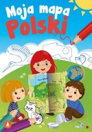 Mała KSIĄŻECZKA EDUKACYJNA A5 dla dzieci Moja MAPA Polski SKRZAT książka