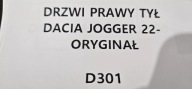 Tür rechts heck DACIA JOGGER 2022- Original