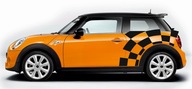 MINI R50 R56 F55 F56 kockás mintás kerékjárat matricák