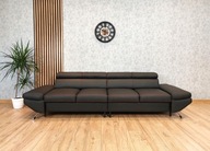 Nowoczesna luksusowa skórzana sofa 4os 290cm kanapa ze skóry SKÓRA natural.