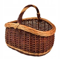 VELKÝ proutěný nákupní košík PIKNIK na HOUBY