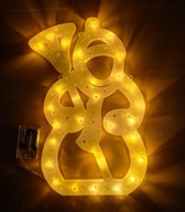 LED OZDOBA SVIETIACA SNEHULIAK OKNO LED LAMPIČKY 42 cm