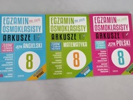 ARKUSZE Egzamin Ósmoklasisty x3 Polski Matematyka