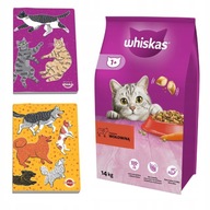 WHISKAS Adult z wołowiną i marchewką 14kg Sucha