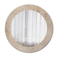 Dekoratívne zrkadlo s rámom - tvrdené sklo Imitácia kameňa 60 cm