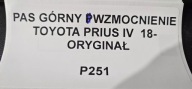 čelo predné horné TOYOTA PRIUS IV 2018- ORYG