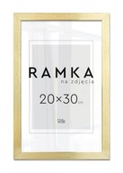 Złota Ramka na zdjęcie 20x30 cm Rama z podpórką