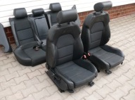 Sitz Sitze links rechts Sitz schwarze Halbleder S-LINE AUDI A6 C6 AVANT 04