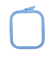 Plastikowy tamborek do haftu, obręcz 16,5 x 14,5 cm, Nurge No.2 niebieski