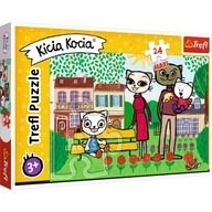 PUZZLE 24 MAXI UKŁADANKA DLA DZIECI KICIA KOCIA KOTY DUŻE ELEMENTY 3+ TREFL