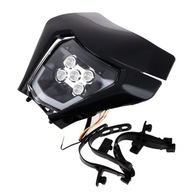 Uniwersalna owiewka przednia z lampą LED KTM EXC EXC-F XC + mocowanie BLACK