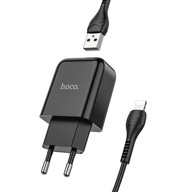 HOCO ładowarka sieciowa USB A + kabel Lightning 2A czarna