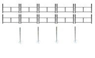 Rusztowanie warszawskie - zestaw 10 sztuk + 4 stopy