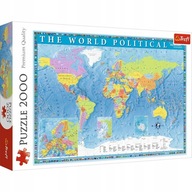Puzzle Politická mapa sveta 2000 dielikov.