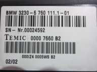 BMW E65 745i N62 module control unit steering wheel 6760111