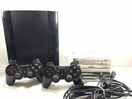 KONSOLA SONY PLAYSTATION 3 SUPER SLIM + 2 PADY + GRY + OKABLOWANIE