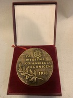 MEDAL ZA OSIĄGNIĘCIA TECHNICZNE W KULTURZE 1978