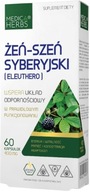 Medica Herbs ELEUTHERO 400mg ŻEŃ -SZEŃ SYBERYJSKI Wytrzymałość Witalność