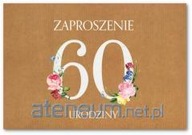 Zaproszenie Urodziny 60 ZT40 (10szt.)