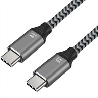 výkonný hrubý obojstranný USB kábel C 5A 20V 100W 2m