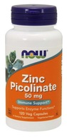 NOW FOODS Zinc Picolinate - Pikolinian Cynku 50 mg (120 kaps.)
