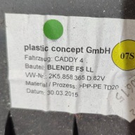 cover below steering wheel, front side left Volkswagen Caddy 2K5858365D