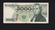 BANKJEGY 5000 Arany -- 1986. június 1. -- BM sorozat
