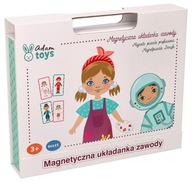 Magnetická skladačka Adam Toys Súťaže Vzdelávacie Krabička Karty Oblečenie